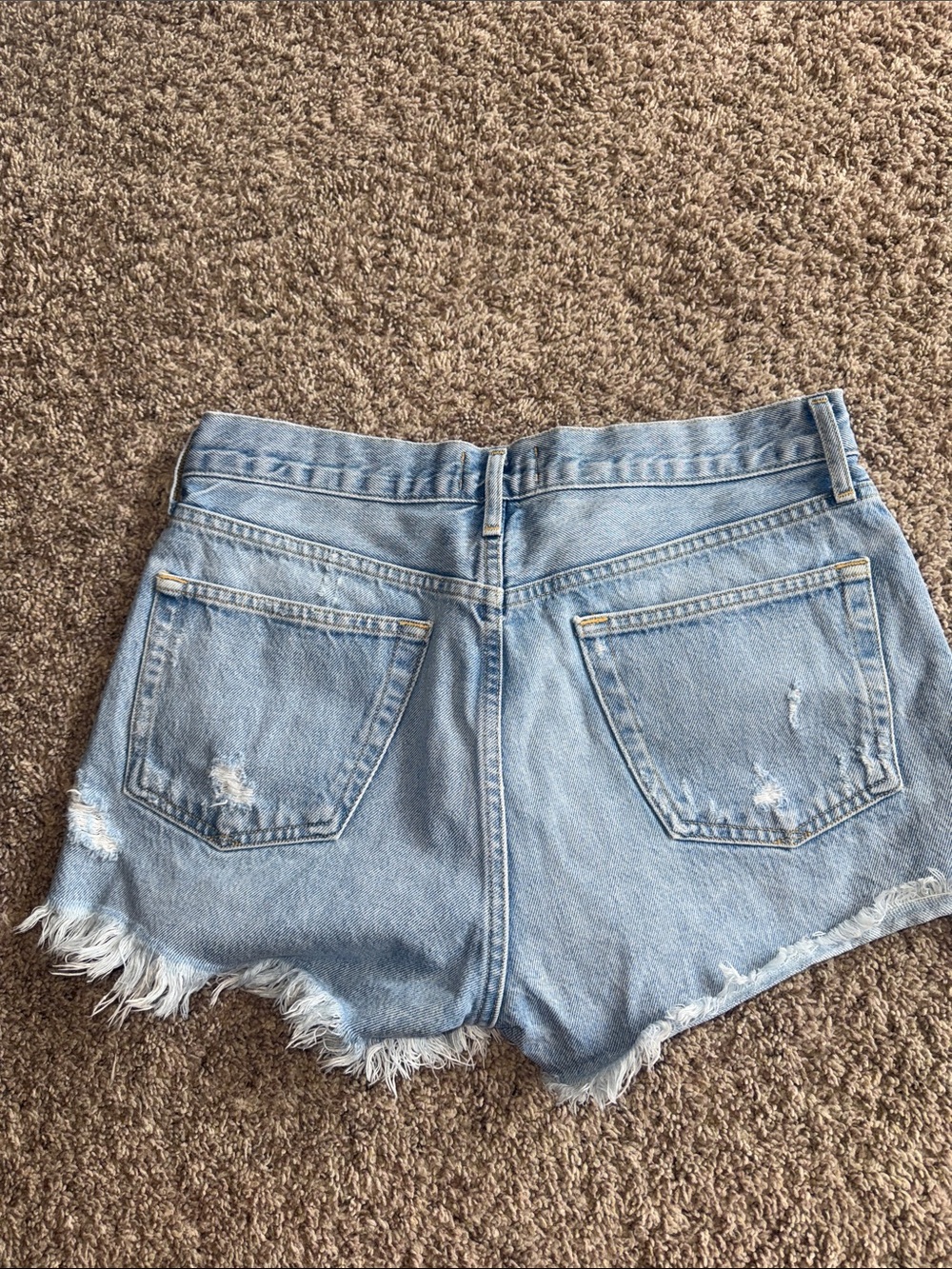 Agolde distressed Parker 100% cotton shorts size 27 - Picture 8 of 8